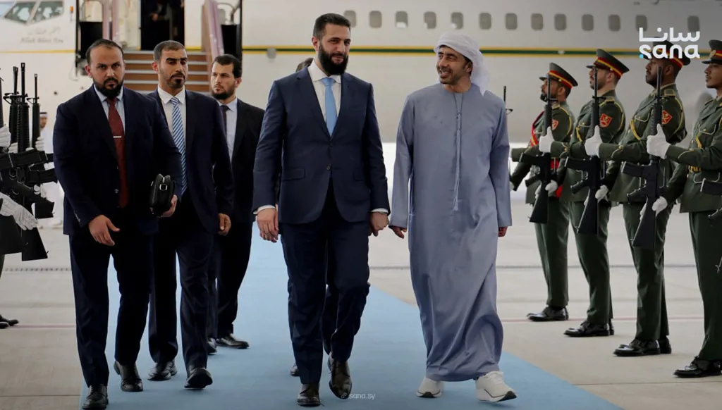 Syrian President Ahmed Al-Sharaa Visits UAE During Gulf Tour