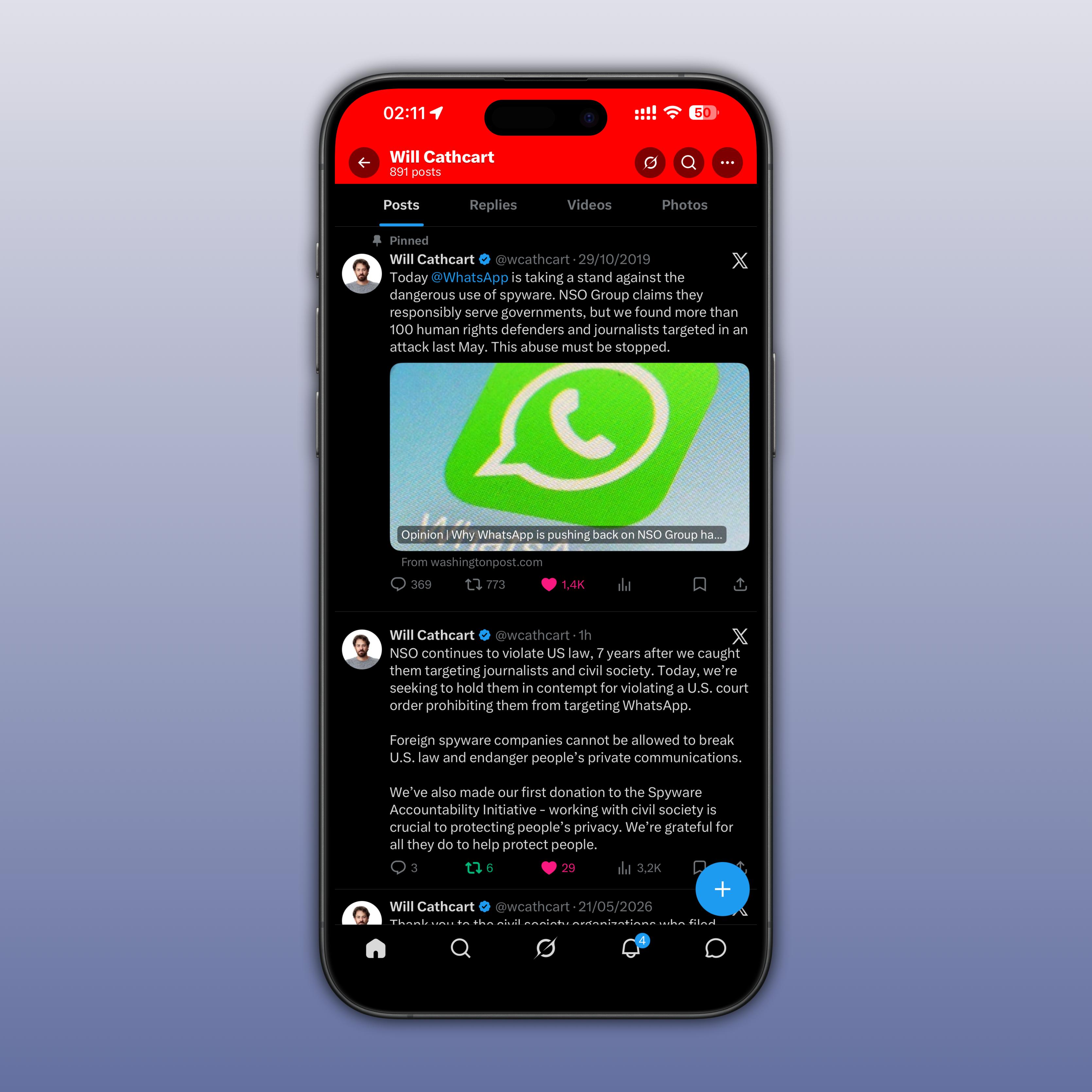 Israeli Company Accused of Targeting WhatsApp Users in Lebanon... WhatsApp Turns to the Courts